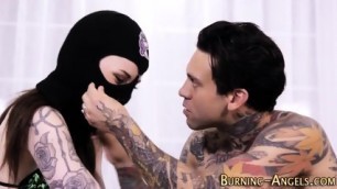 Masked Punk Cum Sprayed