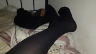 my legs in pantyhose