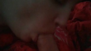 Girlfriend makes me cum with her skilled mouth and hand