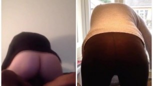 Juicy Ass Naughty House Wife In Leggings Rides My Dick Good