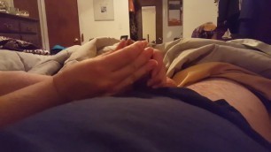 Extremely slow edging and handjob