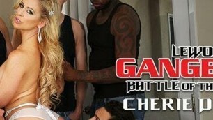 LeWood - Hot Anal MILF Cherie Deville Gangbanged and DPed