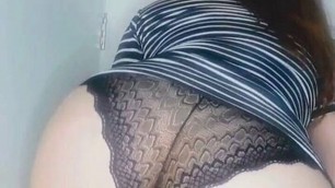 sexy Mexican teen milf takes off her dress and shows her body