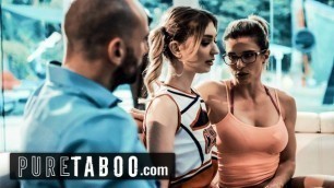 PURE TABOO Cheerleader into Sex with Coach & her Husband