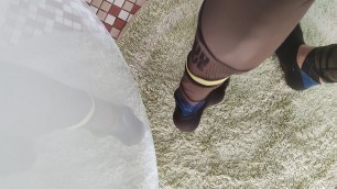 Footplay Socksplay after Sport Soles Feet Worn
